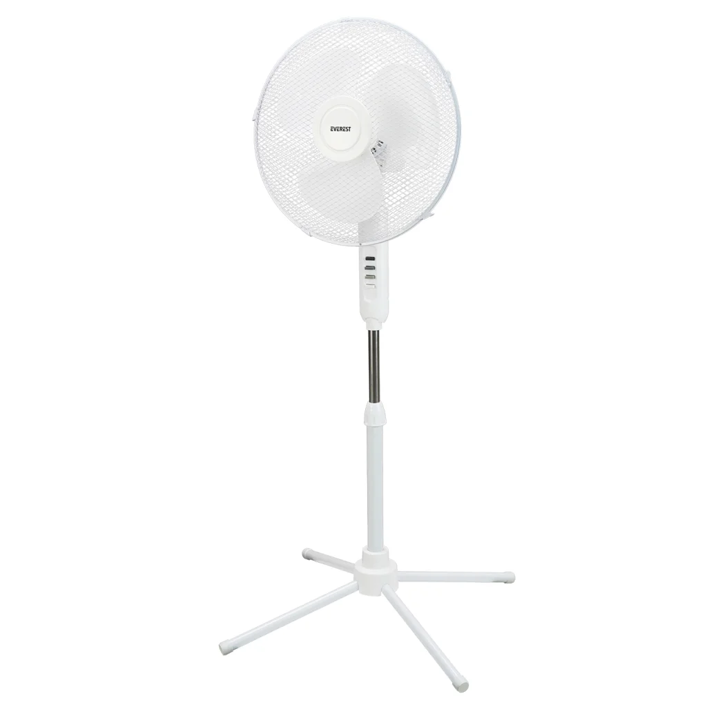 EVEREST FAN10 BEYAZ EcoWind 3 Kademeli Hız 40cm 3 Kanat Pervane ve Çerçeve 45W Otomatik Salınım Yükseklik Ayarlı Vantilatör(1923)