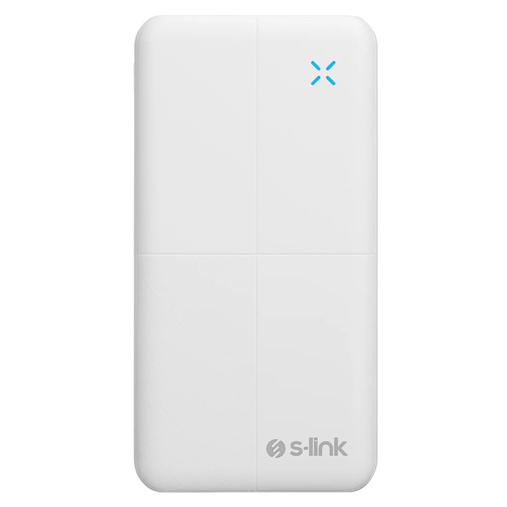 S-LINK IP-G12N Beyaz 10.000mAh 2xUSB 1xMicro USB 1xType-C 4 LED Göstergeli PowerBank(1923)