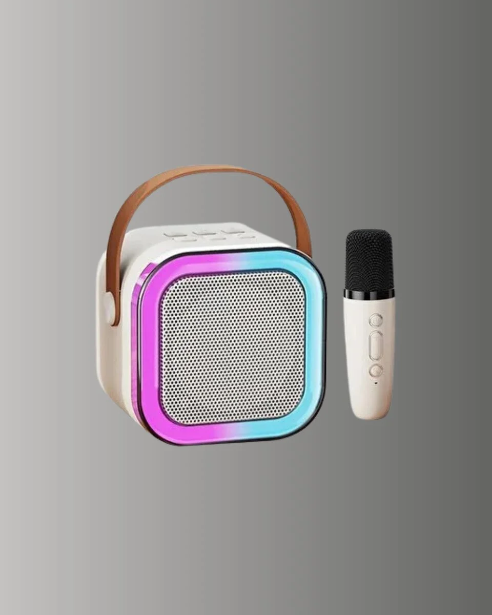 Bluetooth Karaoke Mikrofon ve Hoparlör Seti Taşınabilir