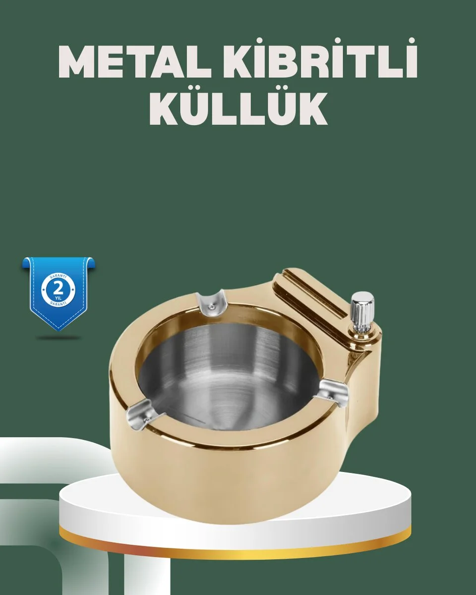 Yeniden Doldurulabilir Çakmaklı Küllük Dayanıklı Yapı