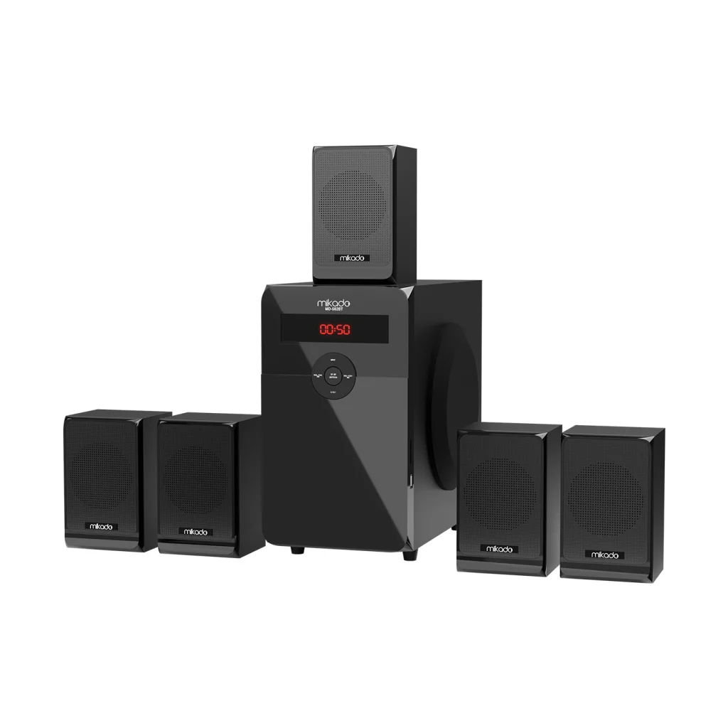 MIKADO MD-582BT 110W 5+1 Masaüstü USB/SD/FM/Bluetooth Siyah Kasa Ev Sinema Sistemi(1923)