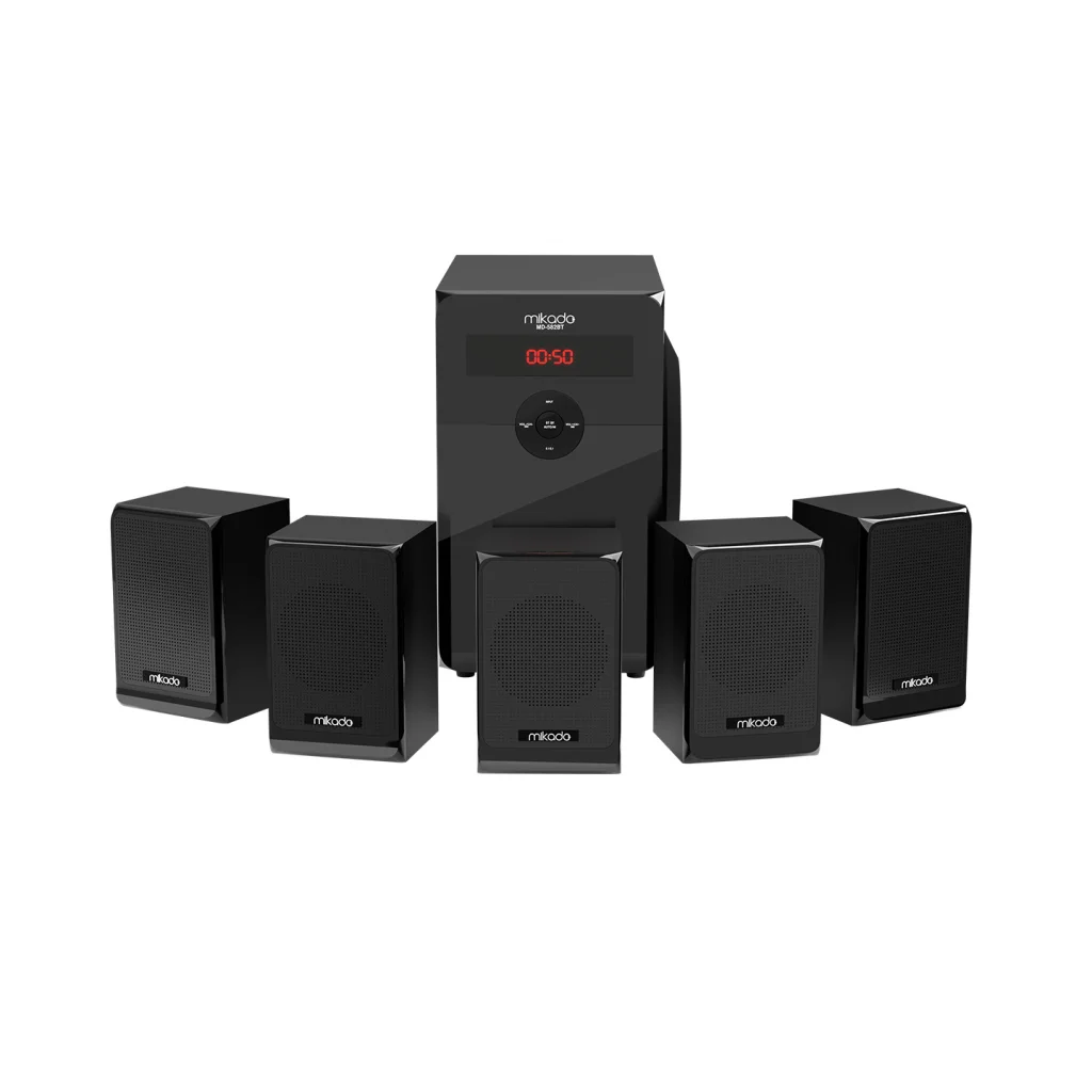 MIKADO MD-582BT 110W 5+1 Masaüstü USB/SD/FM/Bluetooth Siyah Kasa Ev Sinema Sistemi(1923)