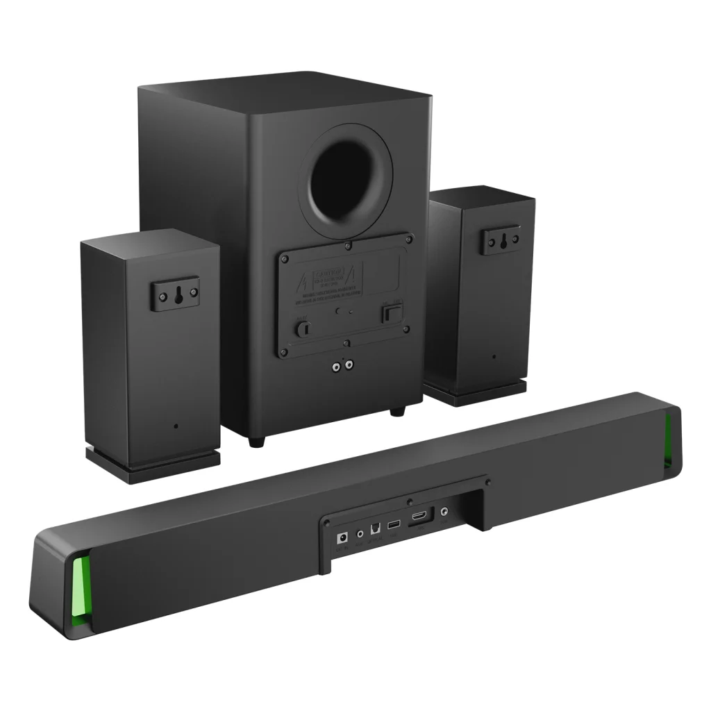 MIKADO MD-SBT35 160W 5+1 Masaüstü BT/AUX/USB/HDMI/OPTICAL Soundbar Siyah Kasa Ev Sinema Sistemi(1923)