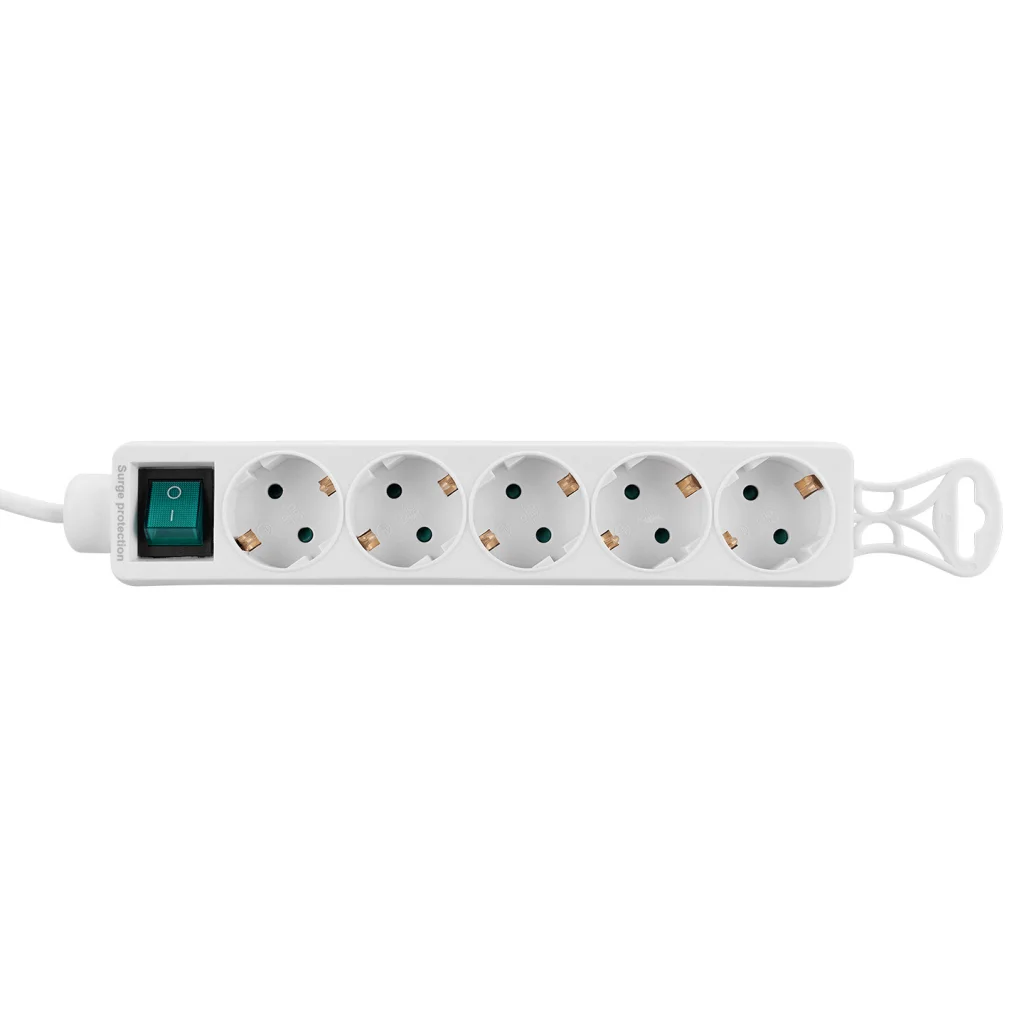 S-LINK SPG-F05 5 Soket Akım Korumalı Priz 1.5Mt Kablo 306 Joule (Beyaz)(1923)