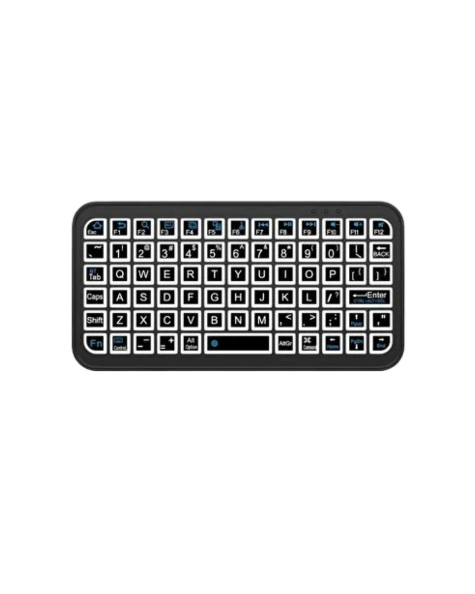 RGB Işıklı Kablosuz Mini Klavye 10 mm İnce Gövde