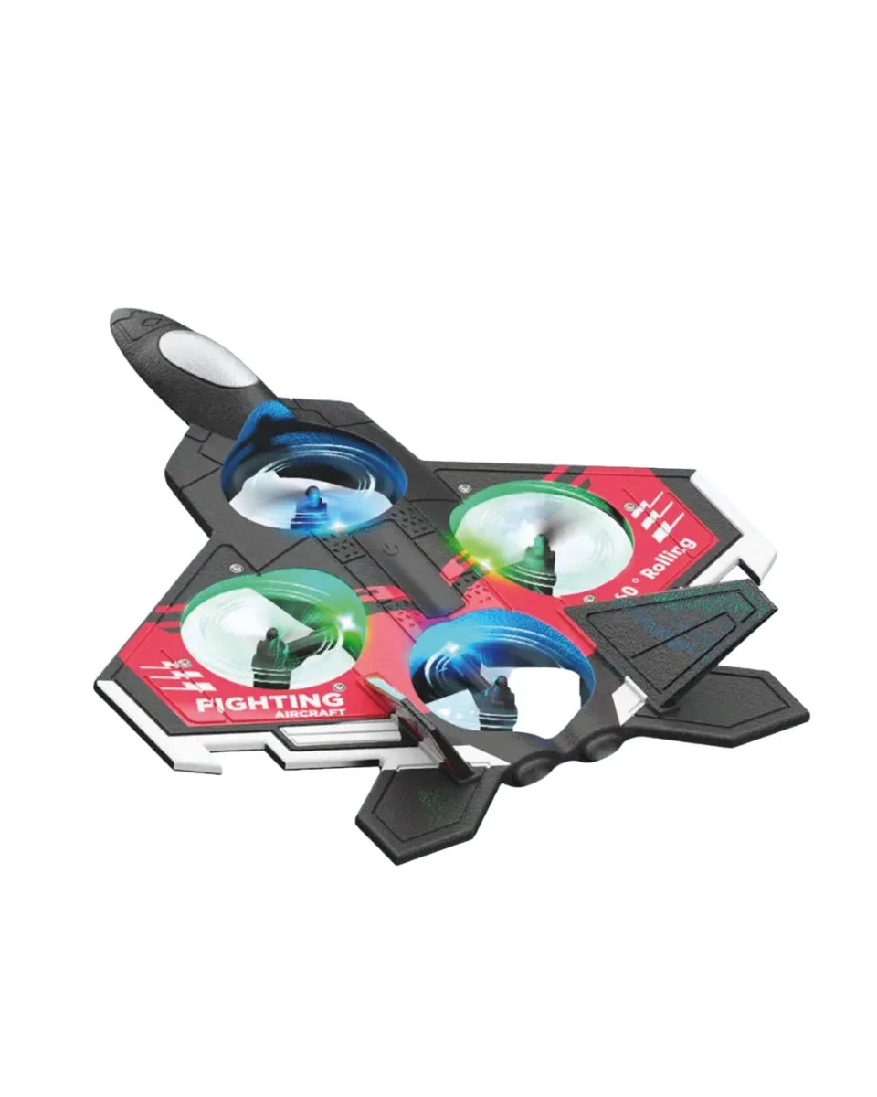 LED Işıklı Fighter Jet Tasarımlı Drone Uzaktan Kumandalı Akrobatik Oyuncak Uçak