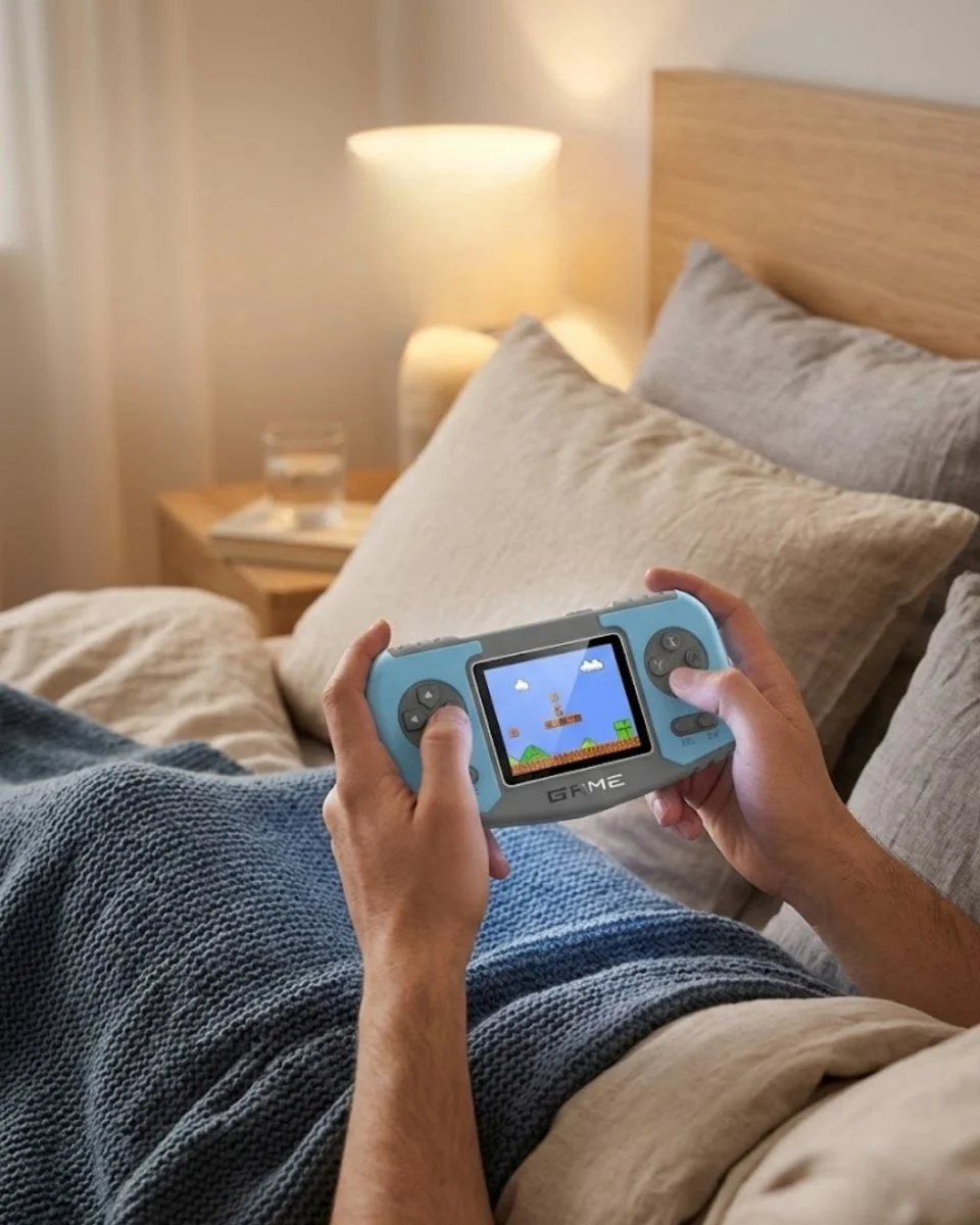 El Tipi Oyun Konsolu Dahili Retro Oyunlar TV Bağlantısı Destekli Taşınabilir Game Console