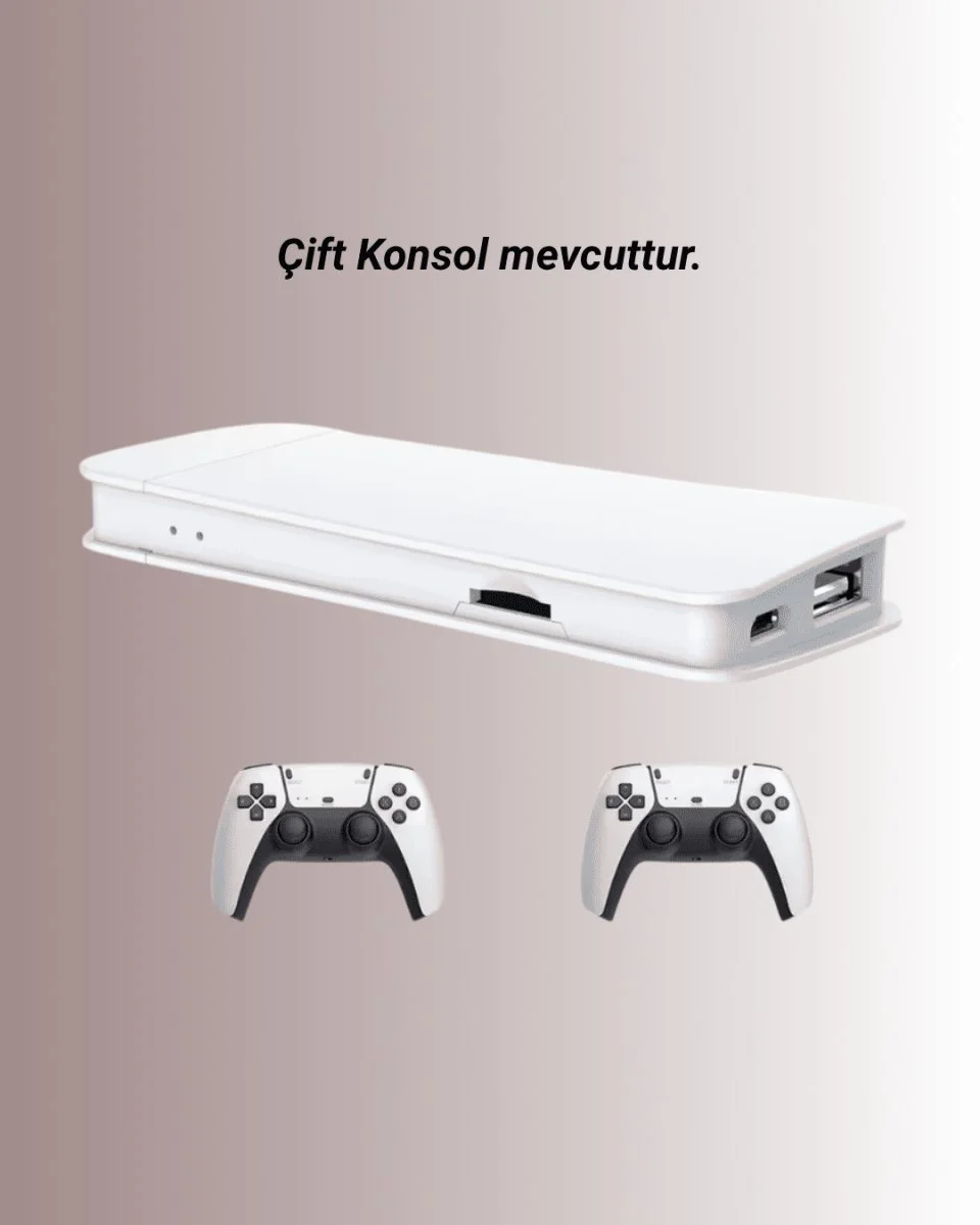 M15 Retro Konsol – 20.000 Oyunlu Çift Gamepadli 4K HDMI