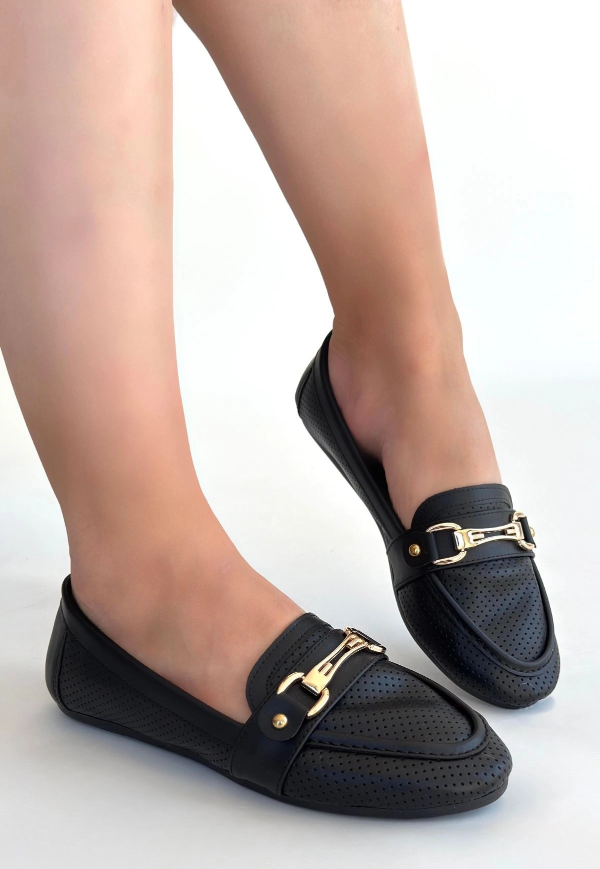 Rain Siyah Cilt Babet Ayakkabı