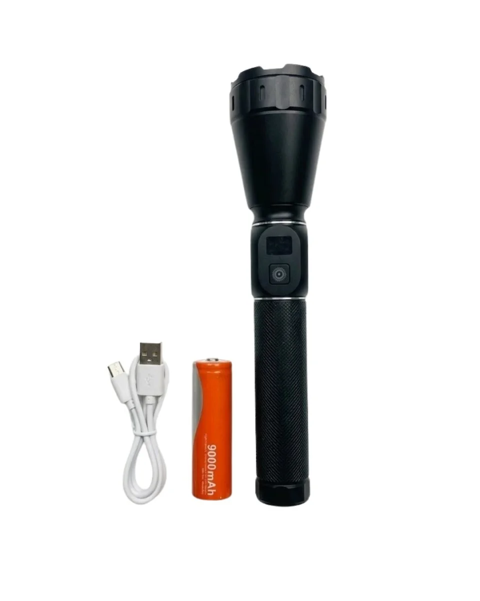Profesyonel Şarjlı El Feneri Yüksek Parlaklık 9000mAh Bataryalı Set