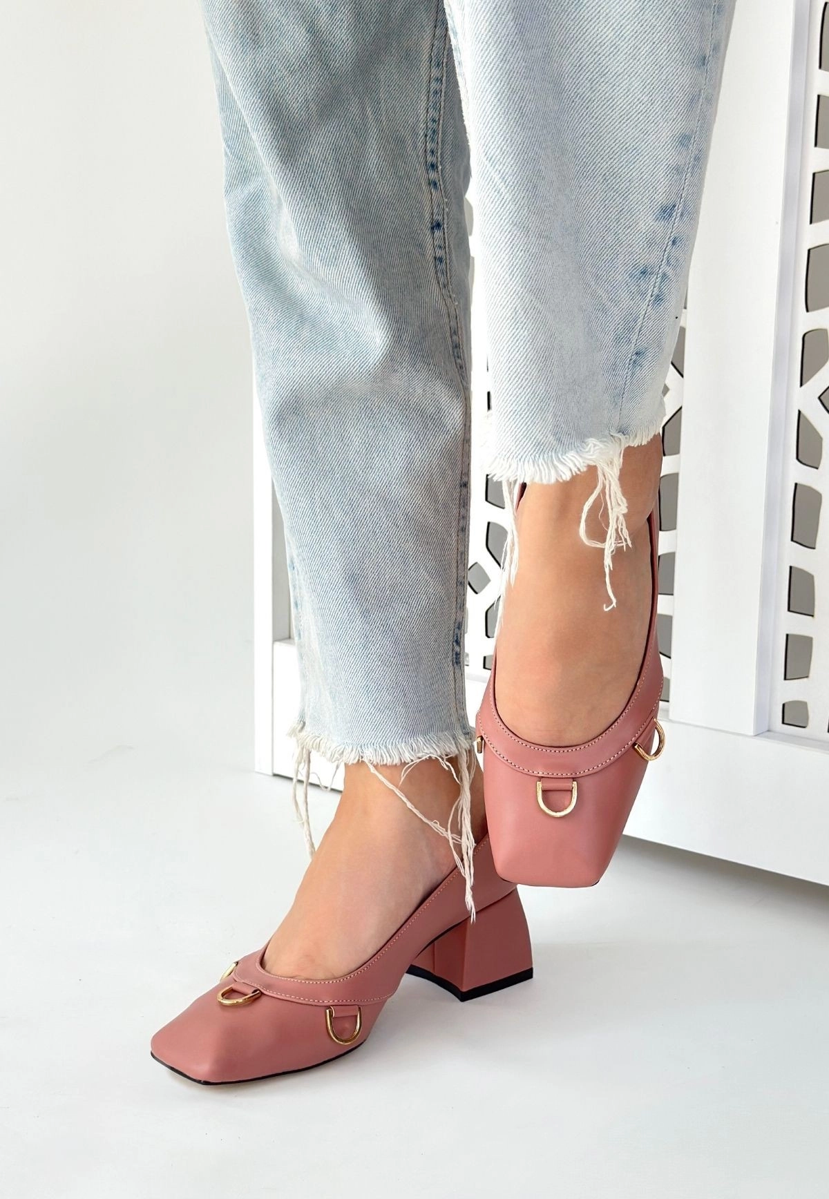 Cande Pudra Cilt Topuklu Ayakkabı