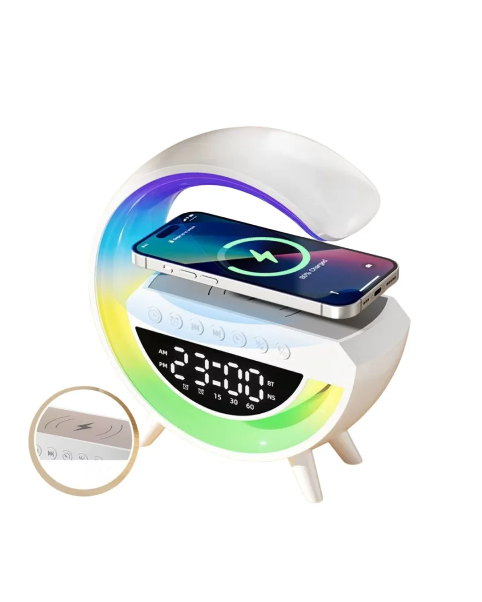 Bluetooth Hoparlör RGB Aydınlatmalı USB TF Kart FM Özellikli