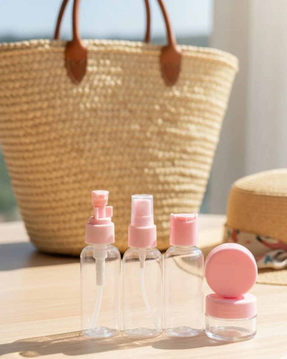 30 ml 5’li Seyahat Banyo Şişe Seti Çantalı