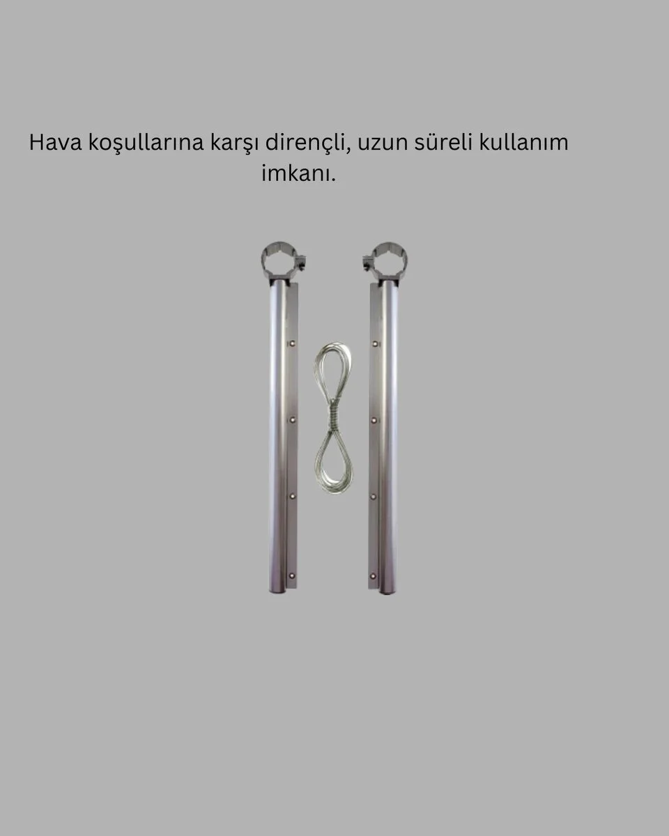 25x60 cm Çamaşır Askılığı Kare Balkon Demiri İçin Dayanıklı Tasarım