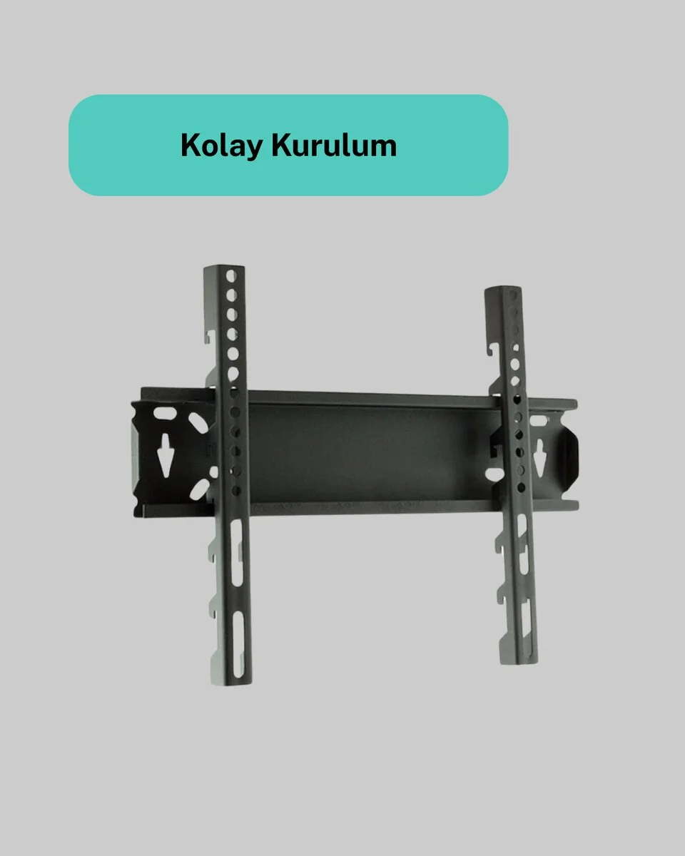 LED TV Askı Aparatı 32-42 İnç Uyumlu Sağlam Çelik Kompakt Tasarım