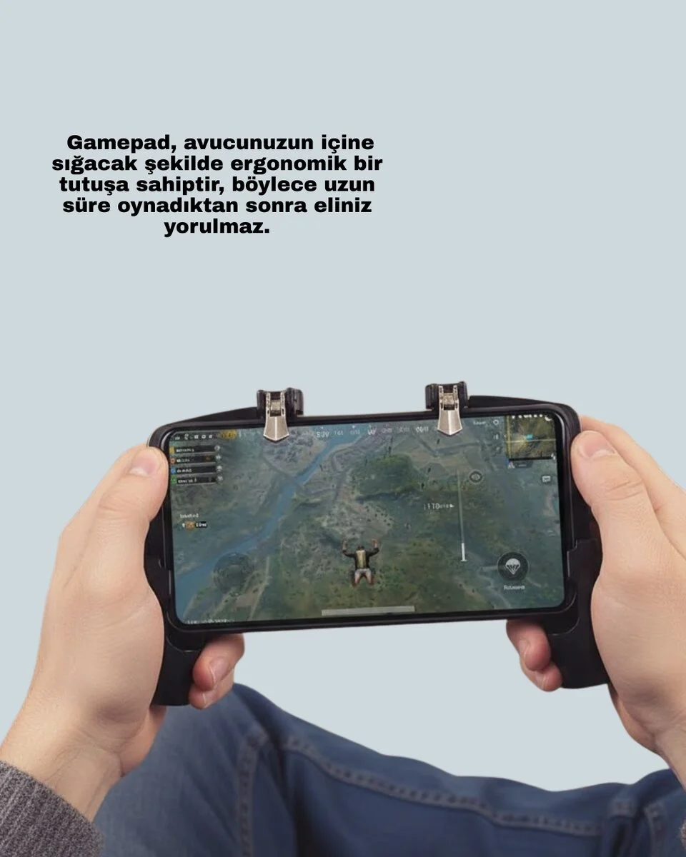 Mobil FPS Oyunlar İçin Dört Parmak Uyumlu Gamepad