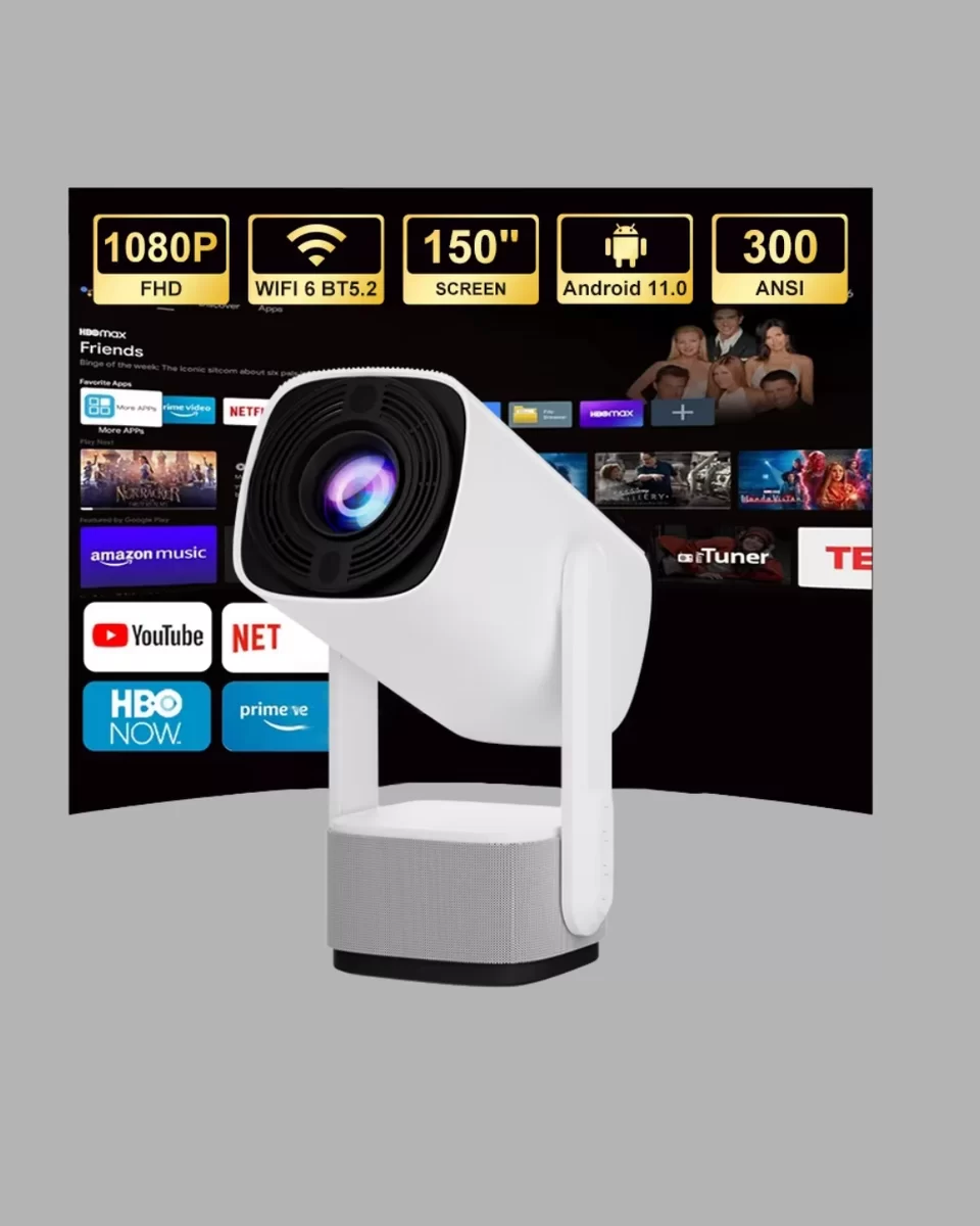 HD 720p Projeksiyon Cihazı – Geniş Ekran 10.000 Saat Ampul Ömrü Ev Sineması Deneyimi