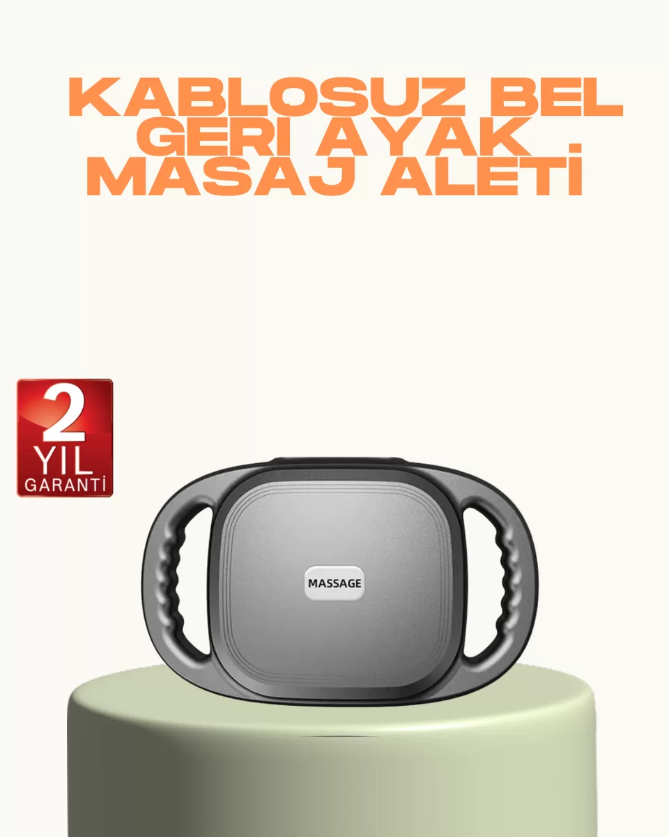 2000 mAh Şarjlı Masaj Tabancası 6 Başlık Ayarlı Güçlü Masaj Cihazı