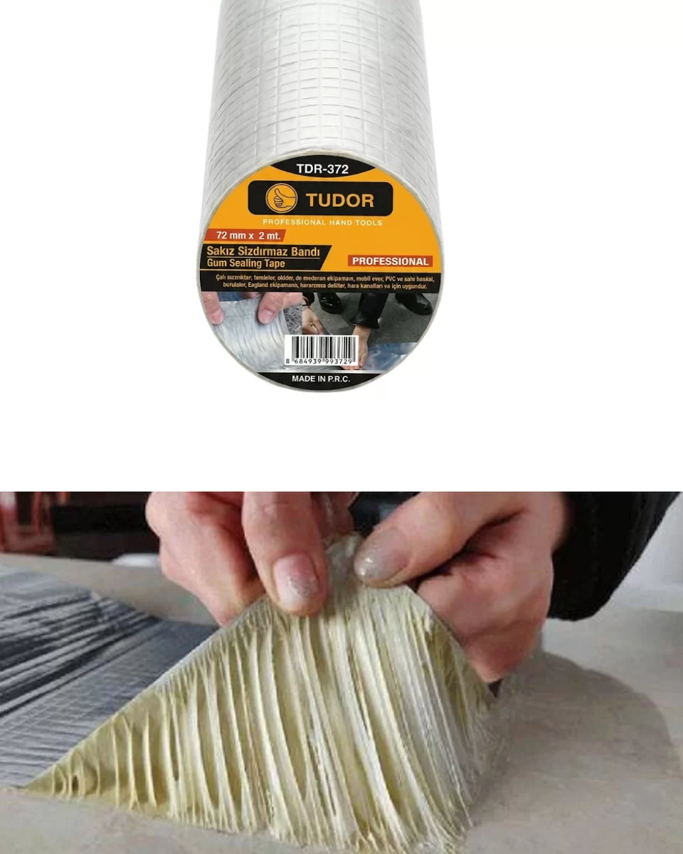 3 Lü Set Güçlü Yapışkanlı Su Yalıtım Bandı 72 MM 2 Metre