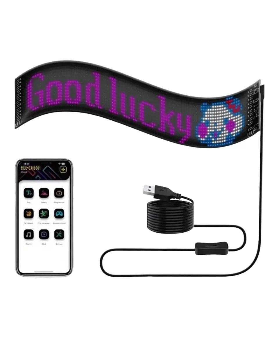 RGB LED Yazı Paneli Telefon Kontrollü Kayan Yazı Animasyonlu Ekran