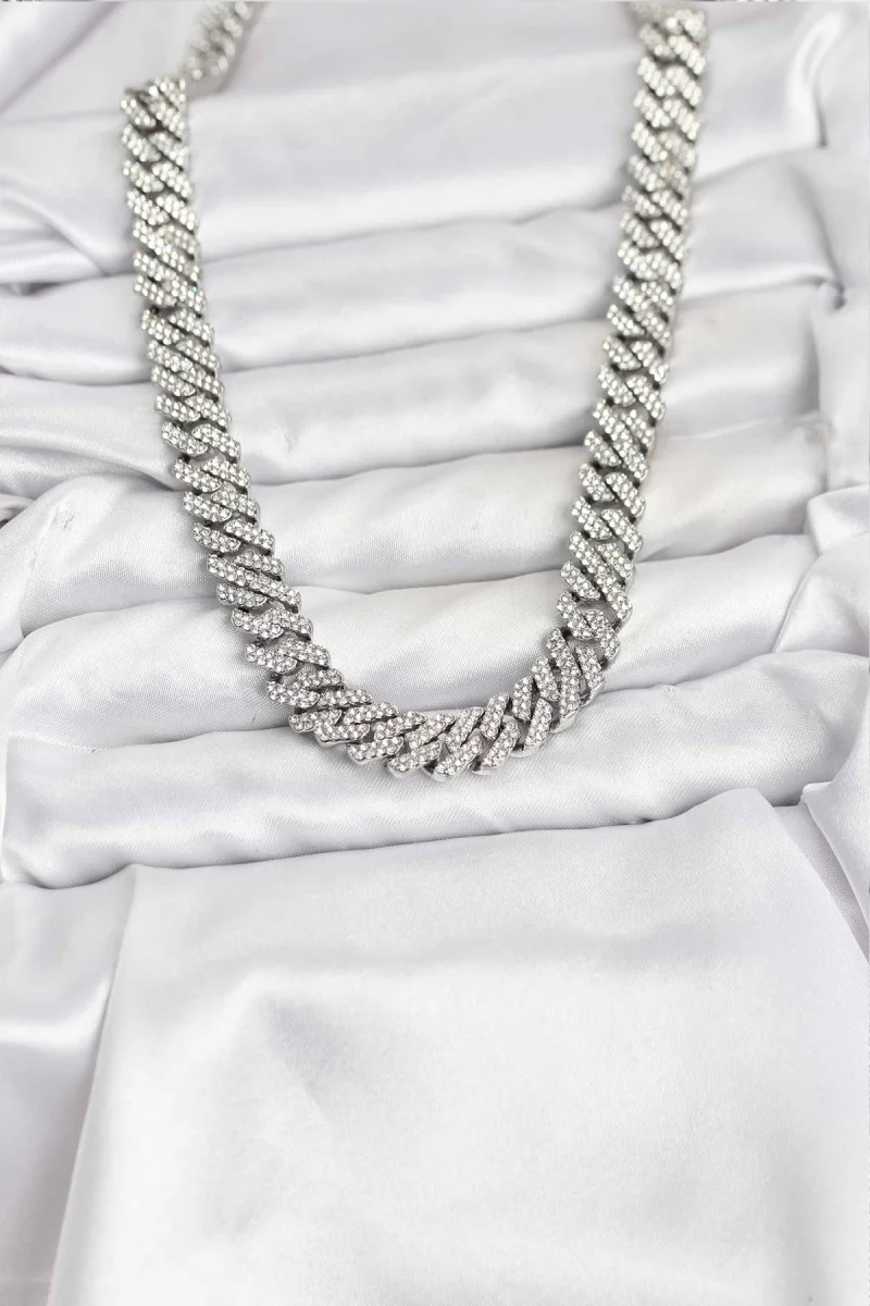 Pirinç Cuba Chain Gurmet Model Kolye 5886