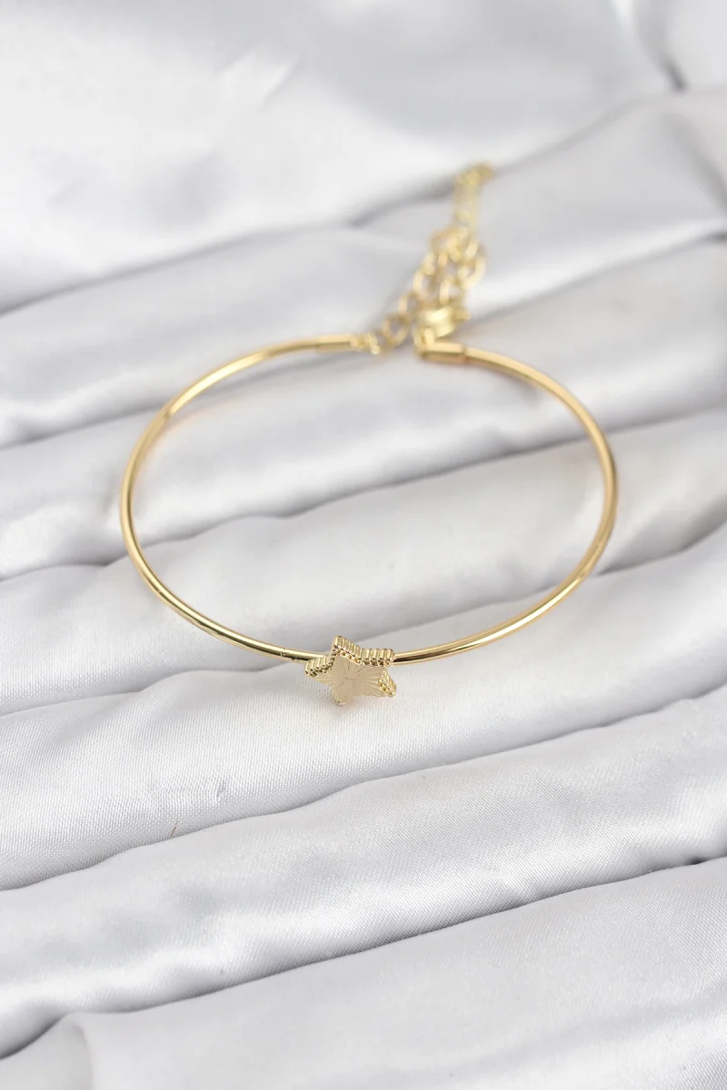Yıldız Model Gold Renk Kadın Bileklik 5886