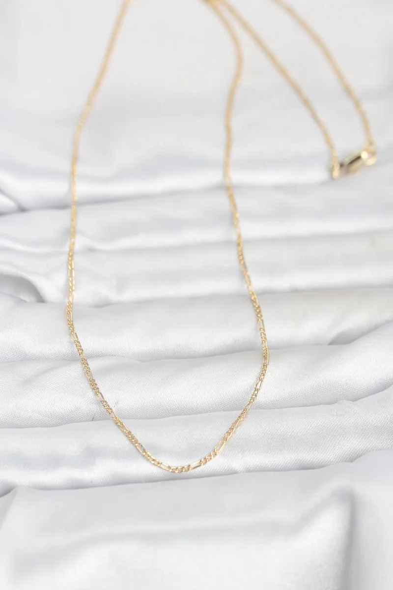 CM 14K Gold Renk 60 cm Zincirli Kadın Kolye 5886