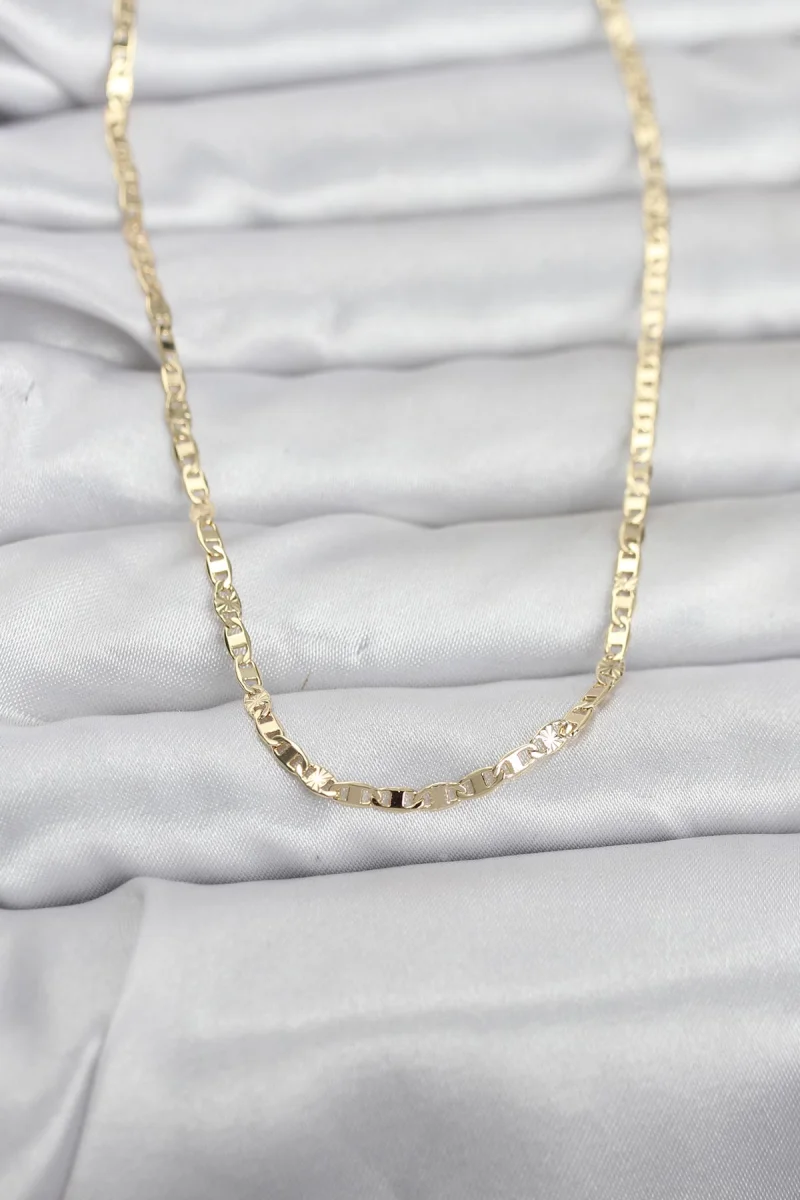 CM 14K Gold Renk Zincir Model 60 cm Kadın Kolye 5886
