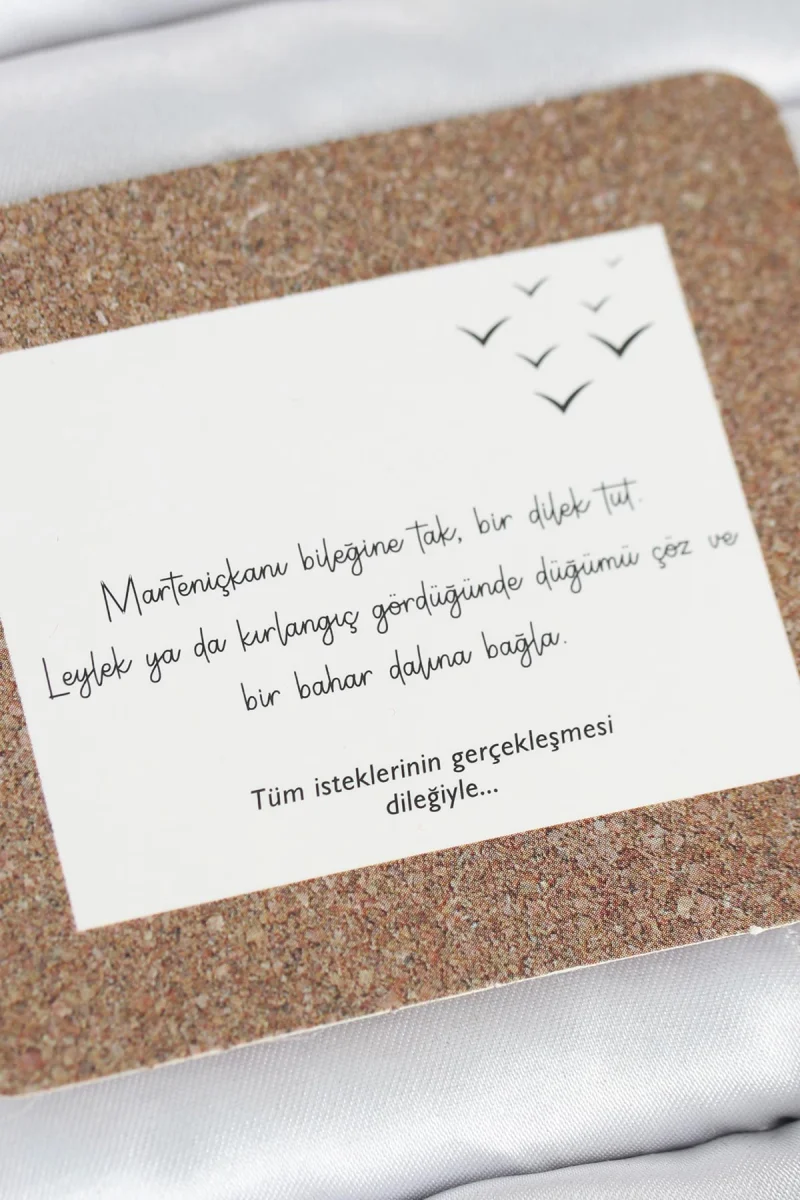 Marteniçka Bileklik 2'li Nazar ve Kalp Model 5886