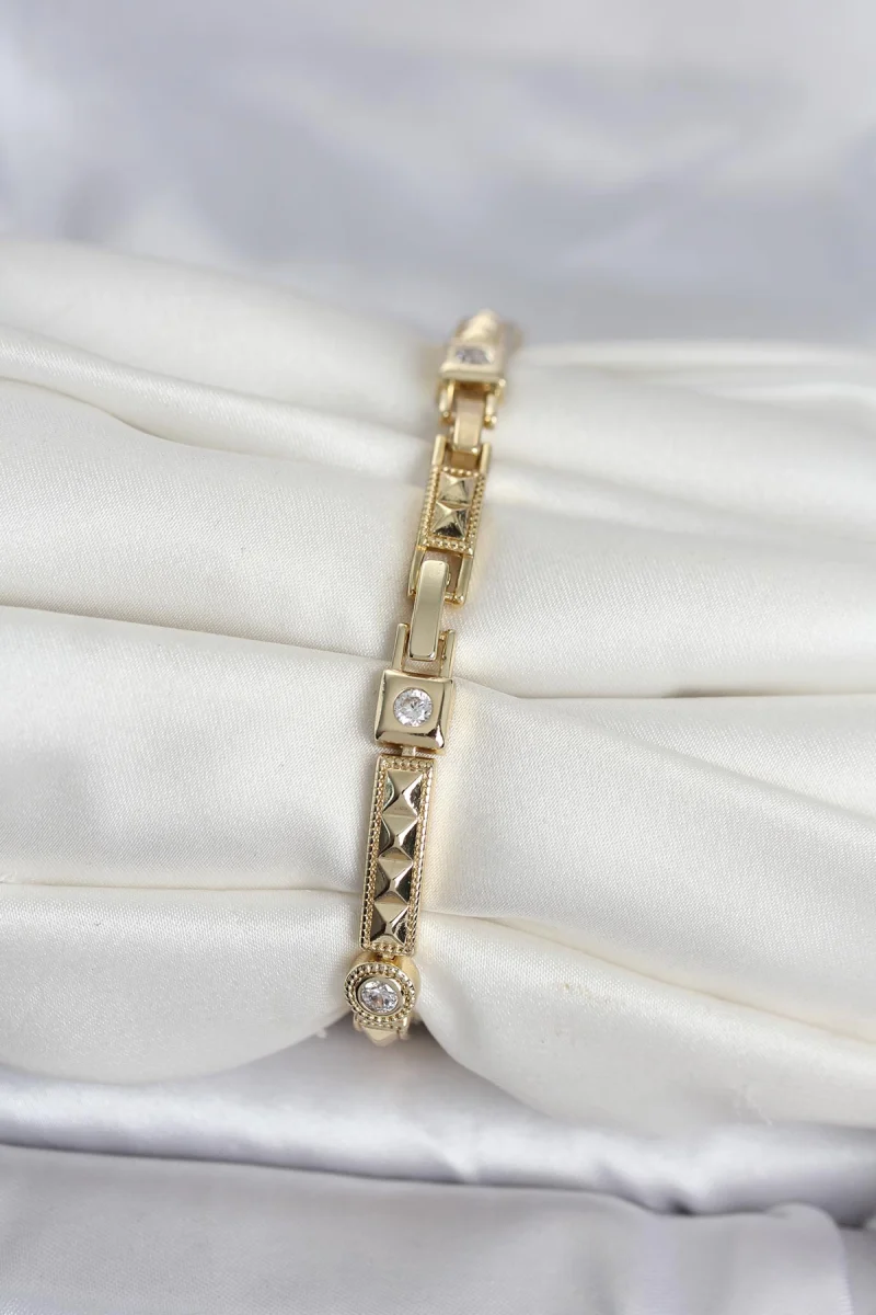 Xuping Punta Model Gold Renk Kadın Bileklik 5886