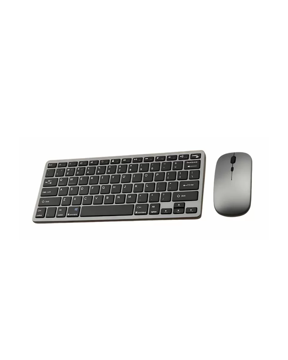 Bluetooth ve 2.4G Destekli Kablosuz Klavye Mouse Seti Şarj Edilebilir