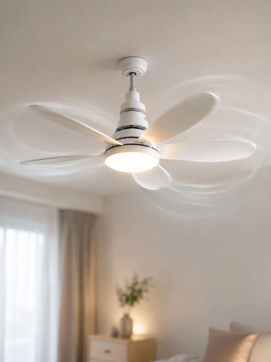 LED Aydınlatmalı Tavan Vantilatörü Güçlü Hava Sirkülasyonu Sağlayan Sessiz Motorlu Uzaktan Kumandalı