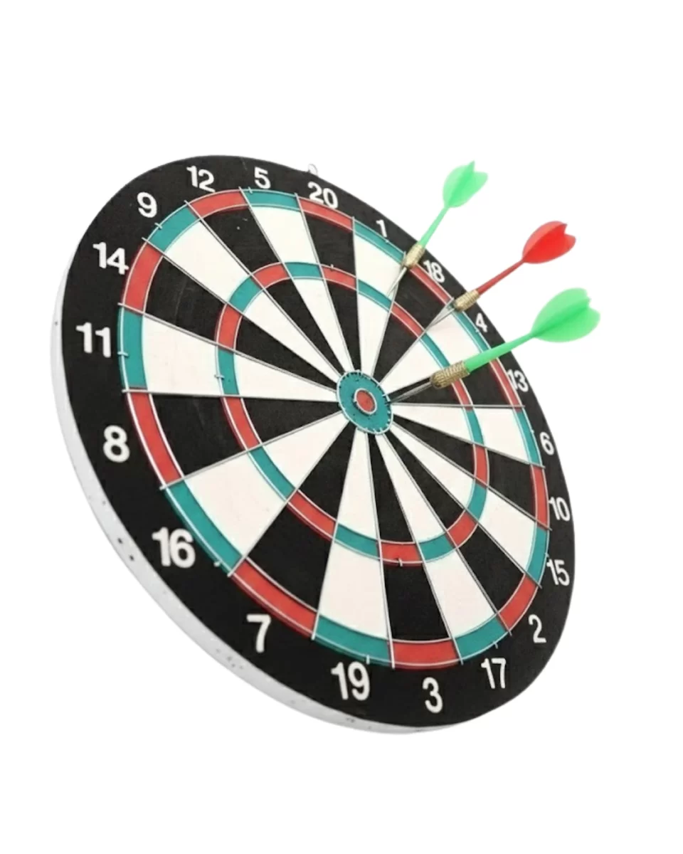 17 İnç Dart Tahtası Sağlam Ahşap Gövde ve Uzun Ömürlü Kullanım