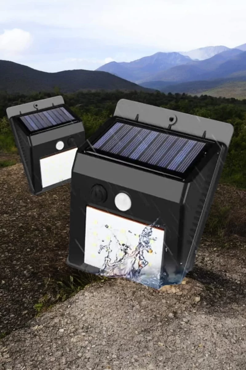 Solar Lamba Giriş Bahçe Yol Avlu Hareket Sensörlü Led