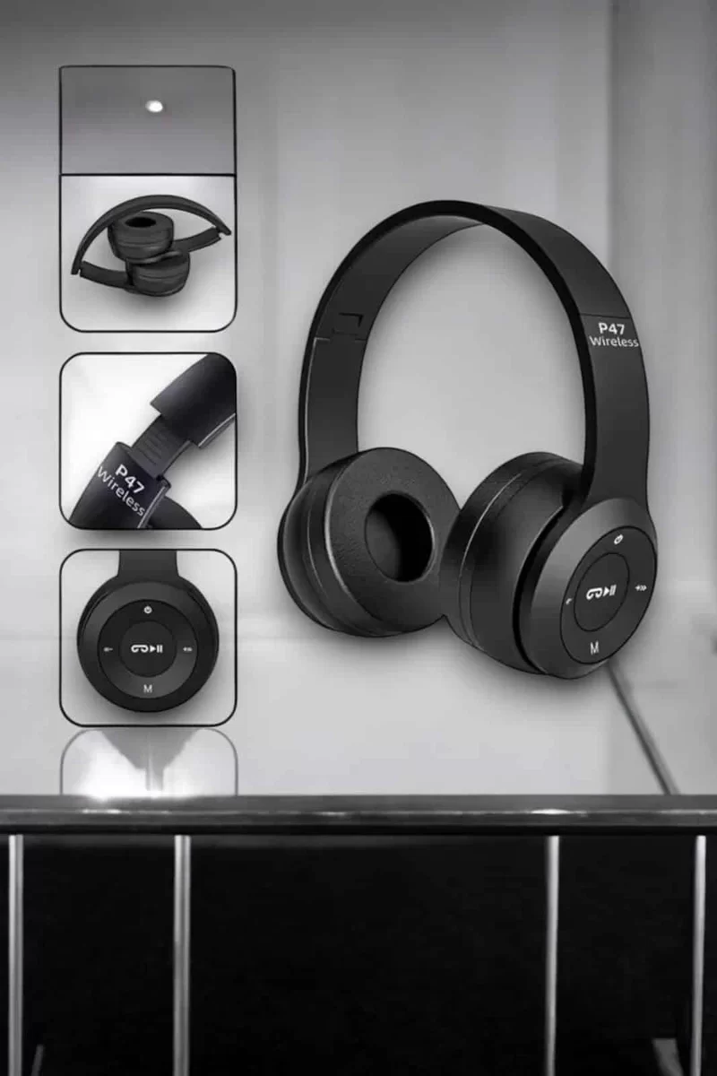 Kulak Üstü TF Kart ve AUX Destekli Ergonomik Bluetooth Kulaklık