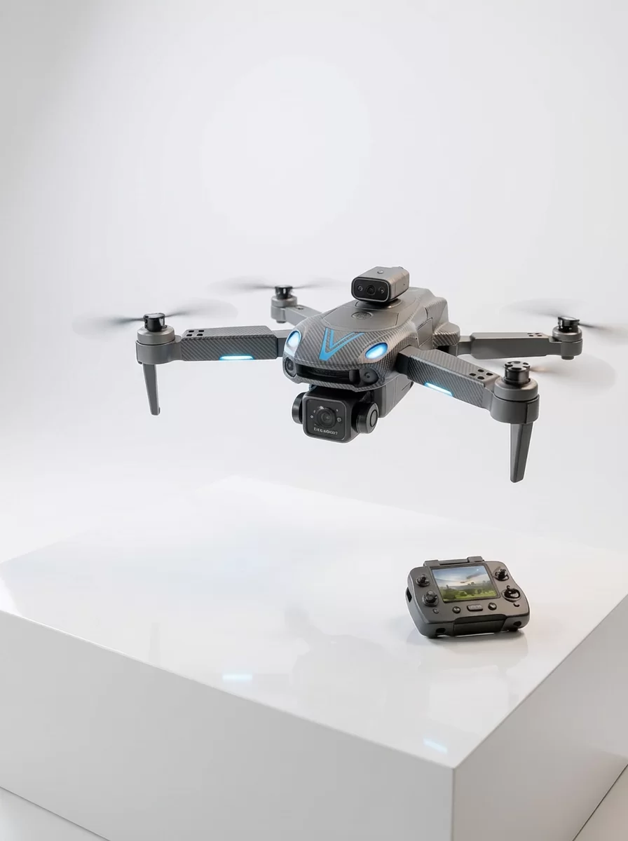 Katlanabilir Çift Kameralı Drone Uzaktan Kumandalı Hava Aracı