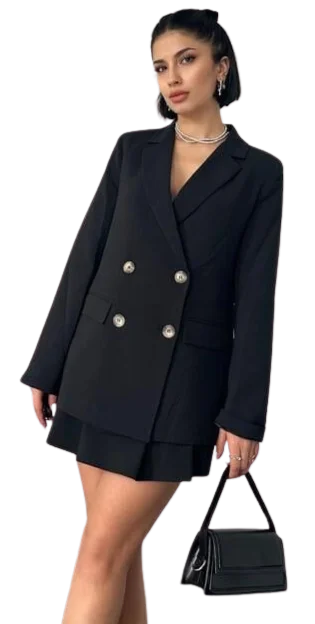Blazer Ceket - SİYAH