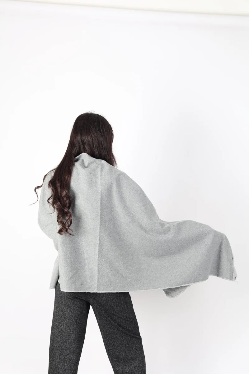 Şık Kullanım Pamuk Polyester Şal-FÜME