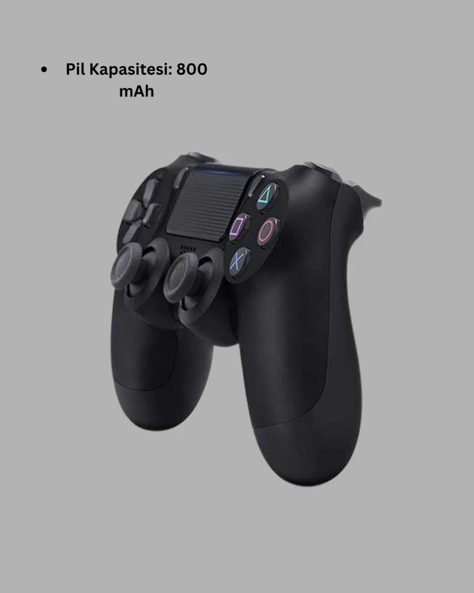 PS4 Uyumlu Kablosuz Oyun Kolu – Gerçekçi Titreşimli Geri Bildirim