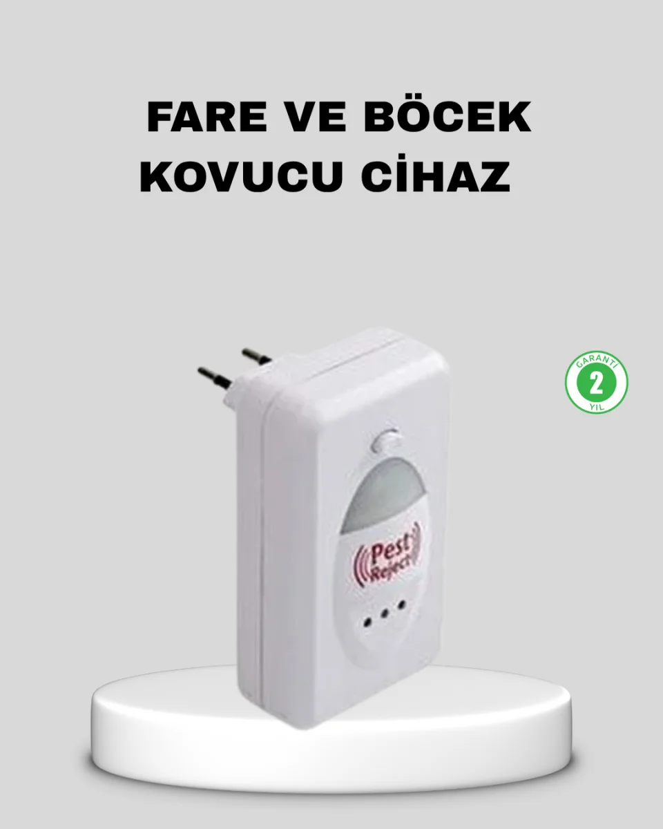 Ultrasonik Haşere Kovucu Cihaz – Sessiz, Kimyasalsız ve Etkili Koruma