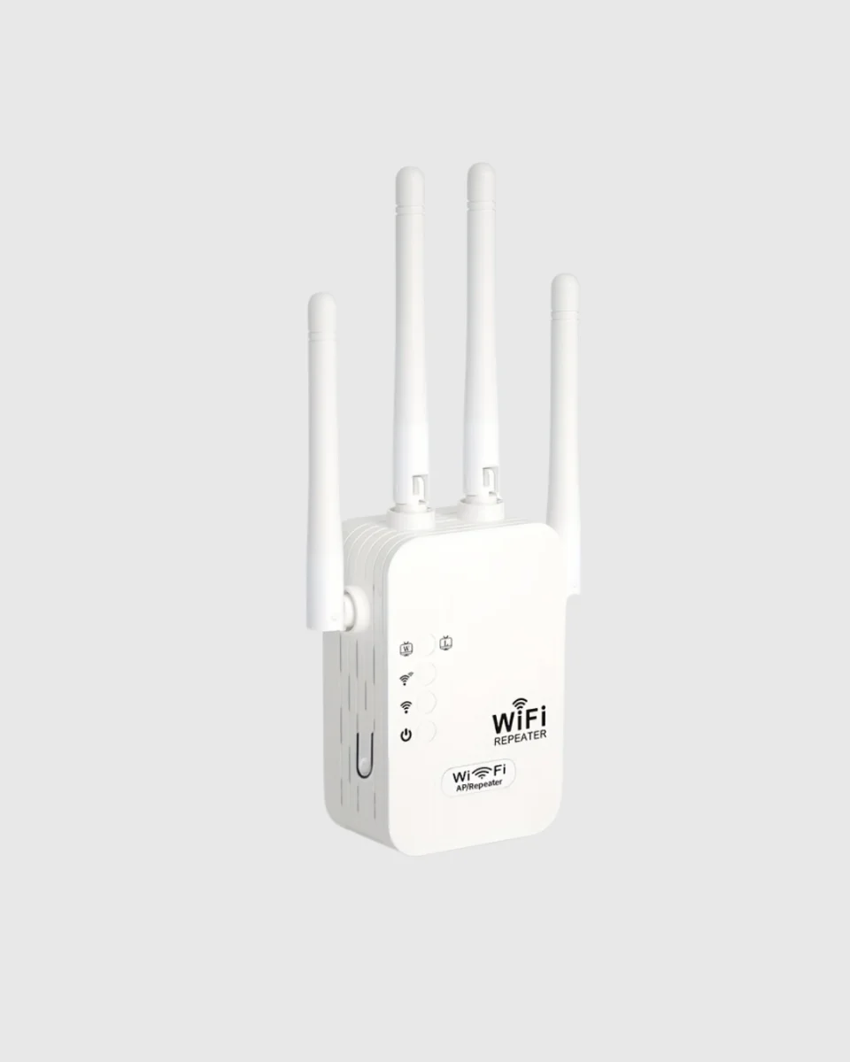 300Mbps WiFi Menzil Genişletici 4 Antenli WPA3 Güvenlikli Priz Tipi Repeater
