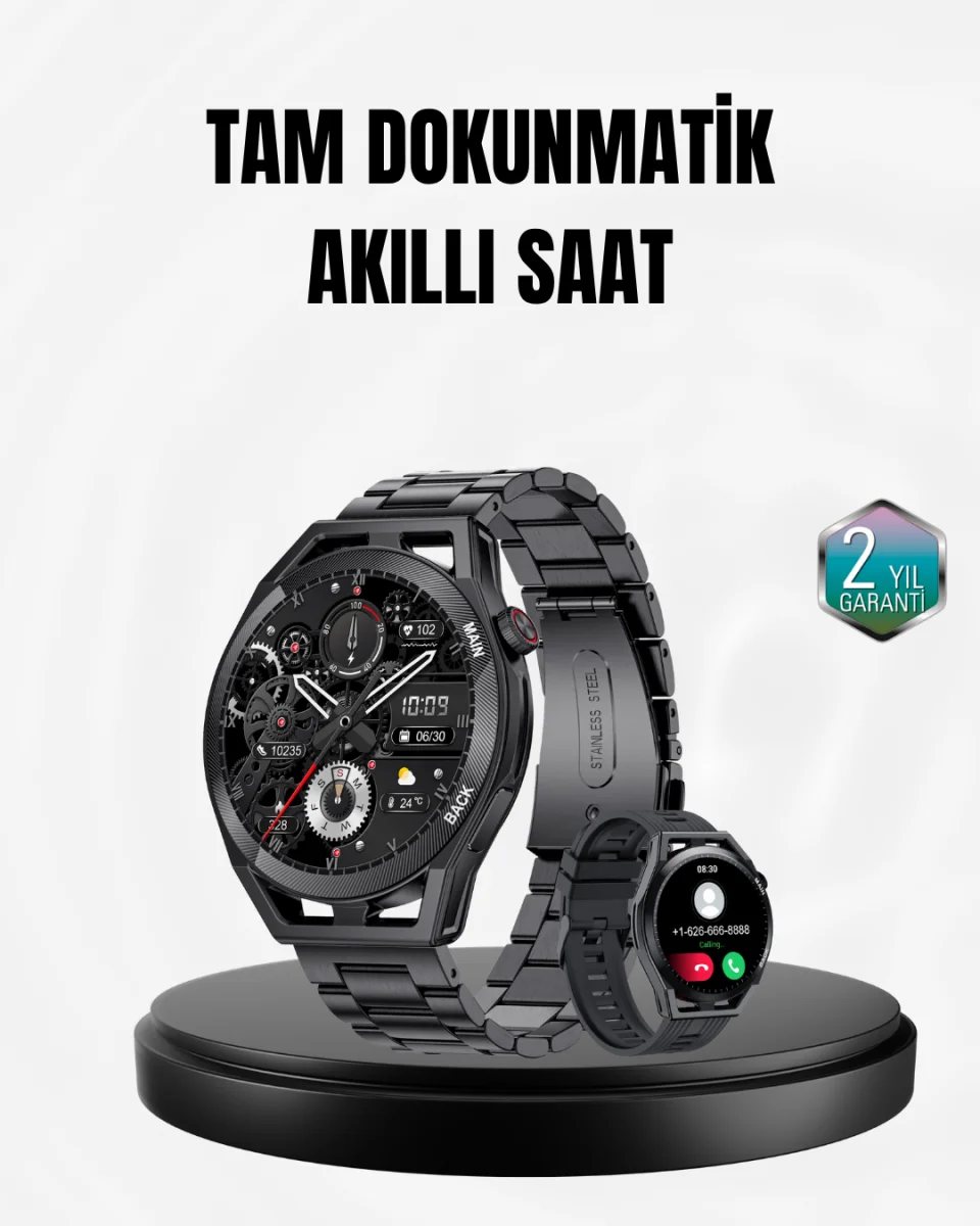 Spor ve Sağlık Takip Özellikli Akıllı Saat – Kalp Atış, Uyku ve Adım Ölçer Fonksiyonlu