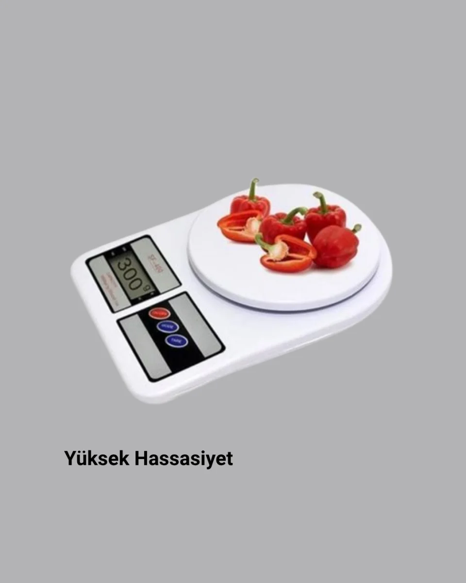 Taşınabilir Hassas Tartı – 5kg Kapasite, 1g Ölçüm, Gram ve Ons Desteği