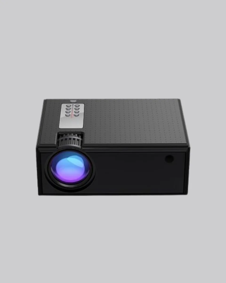 1080p Full HD Taşınabilir Projeksiyon Cihazı LED Işıklı Uzaktan Kumandalı