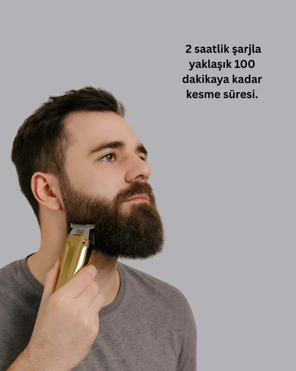 Profesyonel Erkek Tıraş Makinesi Güçlü Kesim ve Uzun Şarj Süreli