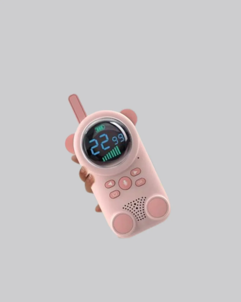 LCD Ekranlı Çocuk Telsizi – İki Yönlü Ses, 1-3 km Çekim Mesafesi