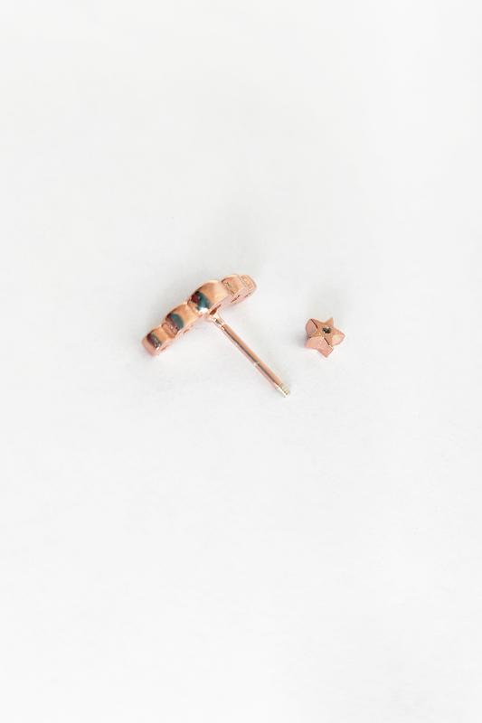Zirkon Taşlı Tragus Gümüş Kıkırdak Küpe