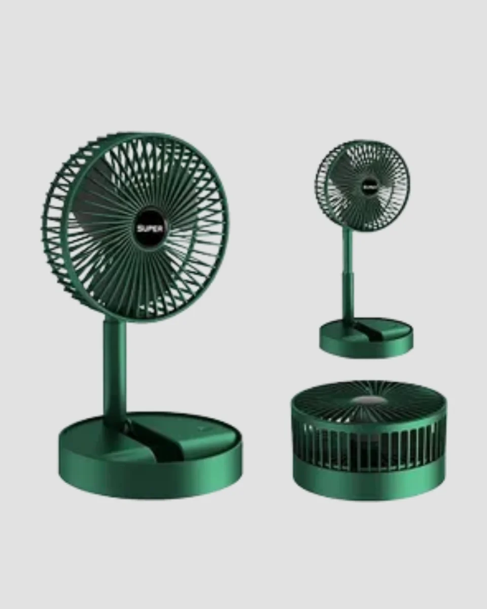 Taşınabilir Şarjlı Mini Fan – Katlanabilir Gövde, 3 Hız Kademesi