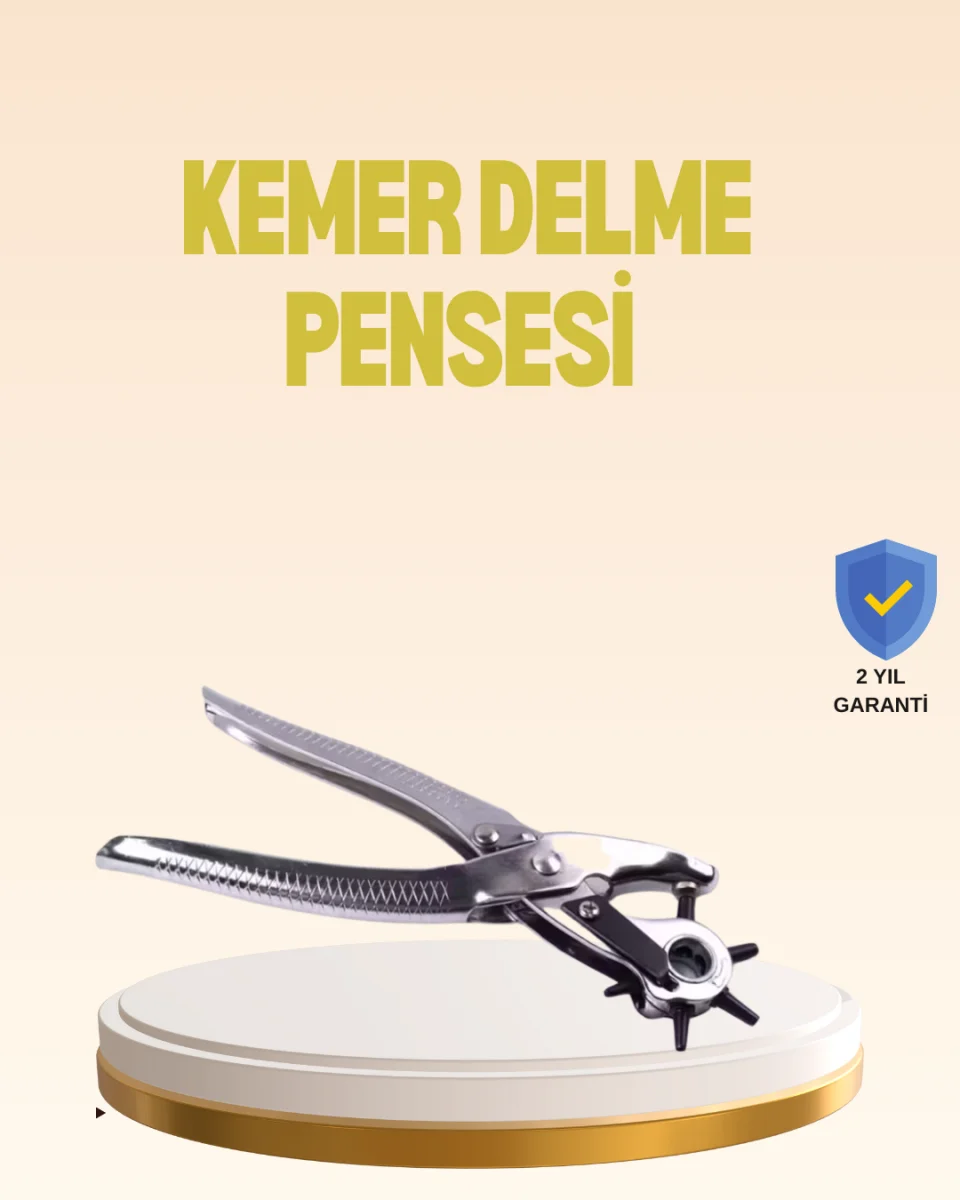 Profesyonel Deri Delme Pensesi Döner Başlıklı Kemer Delici 6 Fonksiyonlu