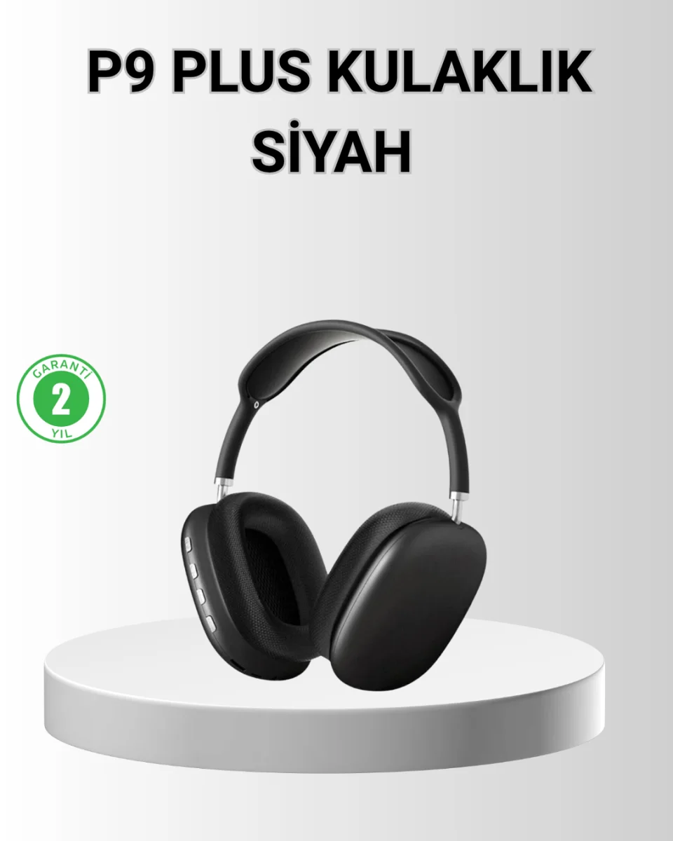 P9 Pro Plus Bluetooth Kulak Üstü Kulaklık – H1 Çipli, Aktif Gürültü Engelleme, Uzamsal Ses Desteği
